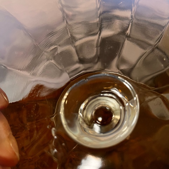 Vintage Northwood Opalescent Glass Handled Nappy Dish (c. early 1900s) - Picture 8 of 13